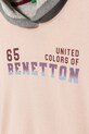 Κοριτσίστικα Παιδική βαμβακερή μπλούζα United Colors of Benetton 3J68C204W.G.seasonal ροζ