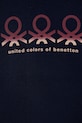 DÍVKA Dětská bavlněná mikina United Colors of Benetton 3J68C204W.G.seasonal námořnická modř
