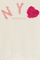 Fete United Colors of Benetton hanorac de bumbac pentru copii 3J68G10K3.P.seasonal bej