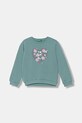United Colors of Benetton bluza bawełniana dziecięca nadruk turkusowy 3J68G10K3.P.seasonal