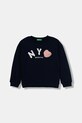 United Colors of Benetton bluza bawełniana dziecięca nadruk granatowy 3J68G10K3.P.seasonal