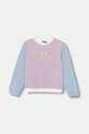 United Colors of Benetton bluza bawełniana nadruk fioletowy 3J70G10JR.P.seasonal
