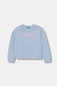 United Colors of Benetton bluza bawełniana nadruk niebieski 3J70G10JR.P.seasonal