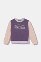 United Colors of Benetton bluza bawełniana nadruk fioletowy 3J70G10JR.P.seasonal