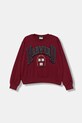 Detská mikina United Colors of Benetton potlač burgundské 32N4C10PQ.G.seasonal