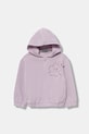 United Colors of Benetton hanorac de bumbac pentru copii imprimeu violet 3J68G503W.P.seasonal