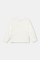United Colors of Benetton hanorac de bumbac pentru copii 3J70G10KG.P.seasonal alb AW25