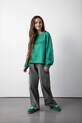 Coccodrillo bluza bawełniana dziecięca aplikacja zielony ZC5132101RGJ