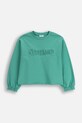 Coccodrillo bluza bawełniana dziecięca ZC5132101RGJ zielony AW25