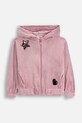 Coccodrillo bluza dziecięca z kapturem różowy ZC5132401CGK