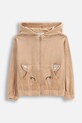 Detská bavlnená mikina Coccodrillo bavlna béžová ZC5132401WGK