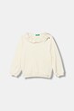 United Colors of Benetton felpa per bambini senza beige 345ZG10LG.P.Seasonal