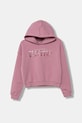 Παιδική μπλούζα United Colors of Benetton με κουκούλα ροζ 39M2C205E.G.Seasonal