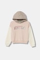 Παιδική μπλούζα United Colors of Benetton με κουκούλα ροζ 39M2C205E.G.Seasonal