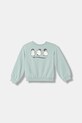 United Colors of Benetton bluza dziecięca bez kaptura turkusowy 39M2G10LC.P.Seasonal