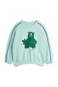 Mini Rodini bluza bawełniana dziecięca Camp Rodini nadruk turkusowy 2562010160