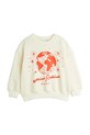 Mini Rodini bluza bawełniana dziecięca Mini Rodini society nadruk beżowy 2562011711
