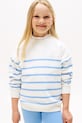Dětská mikina Tommy Hilfiger bez kapuce bílá KS0KS00633.128.176.9BYA