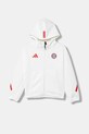 adidas Performance bluză copii FC Bayern Munich print alb JM9437