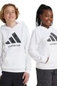 adidas Performance bluza dziecięca JUVENTUS z kapturem biały IT3846
