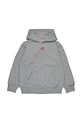 Diesel hanorac de bumbac pentru copii SXGINHOOD OVER SWEAT-SHIRT melanj gri J02502