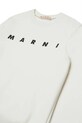 Băieți Marni hanorac de bumbac pentru copii MS340U SWEAT-SHIRT M01612 alb