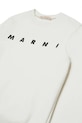 Băieți Marni hanorac de bumbac pentru copii MS340U SWEAT-SHIRT M01612 alb