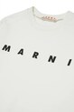 Marni hanorac de bumbac pentru copii MS340U SWEAT-SHIRT alb M01612