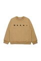 Marni hanorac de bumbac pentru copii MS340U SWEAT-SHIRT print maro M01612