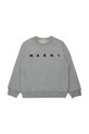 Marni bluza bawełniana dziecięca MS340U SWEAT-SHIRT nadruk szary M01612
