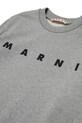 Marni bluza bawełniana dziecięca MS340U SWEAT-SHIRT szary M01612