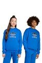 adidas Originals bluză copii imprimeu albastru JV8570