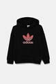 adidas Originals bluză copii imprimeu negru JV8650
