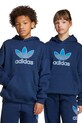Detská mikina adidas Originals s kapucňou tmavomodrá JV8651