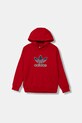 Dječja dukserica adidas Originals print crvena JV8652