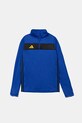 Dětská mikina adidas Performance bez kapuce modrá JW4607