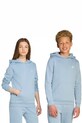 Дитяча кофта adidas Originals з капюшоном блакитний JX2741