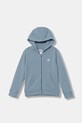 Παιδική μπλούζα adidas Originals με κουκούλα μπλε JX2791