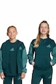 Дитяча кофта adidas з капюшоном зелений JX9929