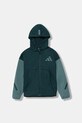 Παιδική μπλούζα adidas με κουκούλα πράσινο JX9929