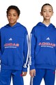 Παιδική μπλούζα adidas με κουκούλα μπλε KB7712