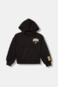 adidas bluza dziecięca z kapturem brązowy JL9181