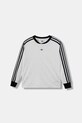 Детска блуза с дълги ръкави adidas Originals щампа бял JW2850