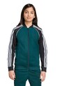 Παιδική μπλούζα adidas Originals με κουκούλα πράσινο JV8565