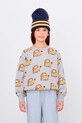 Tinycottons bluza bawełniana dziecięca DOGS SWEATSHIRT nadruk szary AW25.067