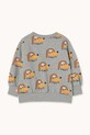Chłopiec Tinycottons bluza bawełniana dziecięca DOGS SWEATSHIRT AW25.067 szary