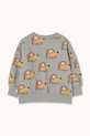 Момче Детски памучен суичър Tinycottons DOGS SWEATSHIRT AW25.067 сив