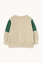 Момче Детски памучен суичър Tinycottons TINY COLOR BLOCK SWEATSHIRT AW25.274 бежов
