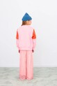 Tinycottons bluza bawełniana dziecięca TINY COLOR BLOCK SWEATSHIRT różowy AW25.274