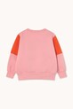 Chłopiec Tinycottons bluza bawełniana dziecięca TINY COLOR BLOCK SWEATSHIRT AW25.274 różowy
